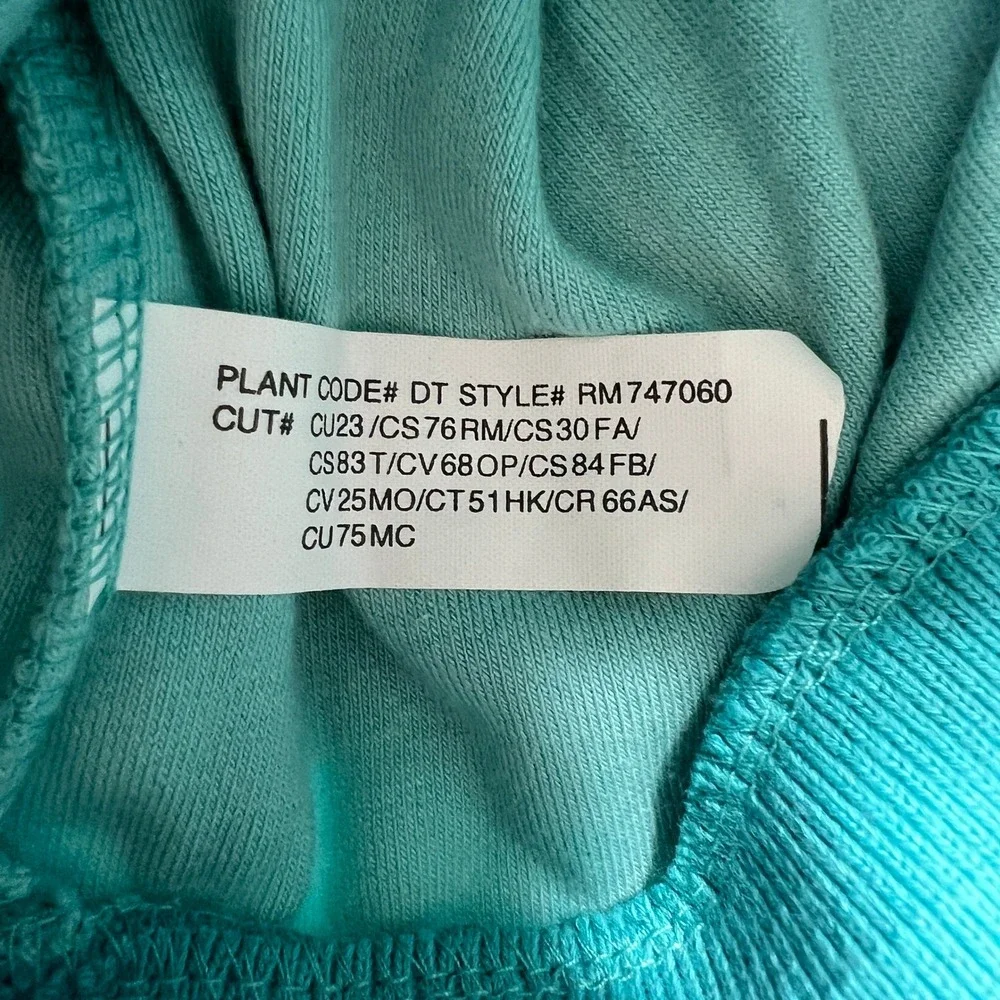 Ralph Lauren Tracksuit Girls 12M Turquoise Velour Hoodie and Pants Set Vintage